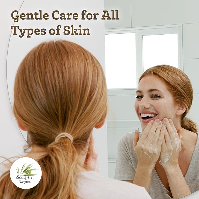 Southern Natural Goat Milk Soap Bar – Spa Fusion Essential Oil Blend – Gentle Handmade Soap for Dry, Sensitive Skin – All-Natural Face & Body Soaps, 4 oz (1 Bar)