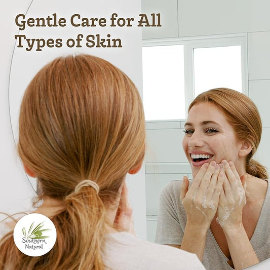 Southern Natural Goat Milk Soap Bar – Spa Fusion Essential Oil Blend – Gentle Handmade Soap for Dry, Sensitive Skin – All-Natural Face & Body Soaps, 4 oz (1 Bar)