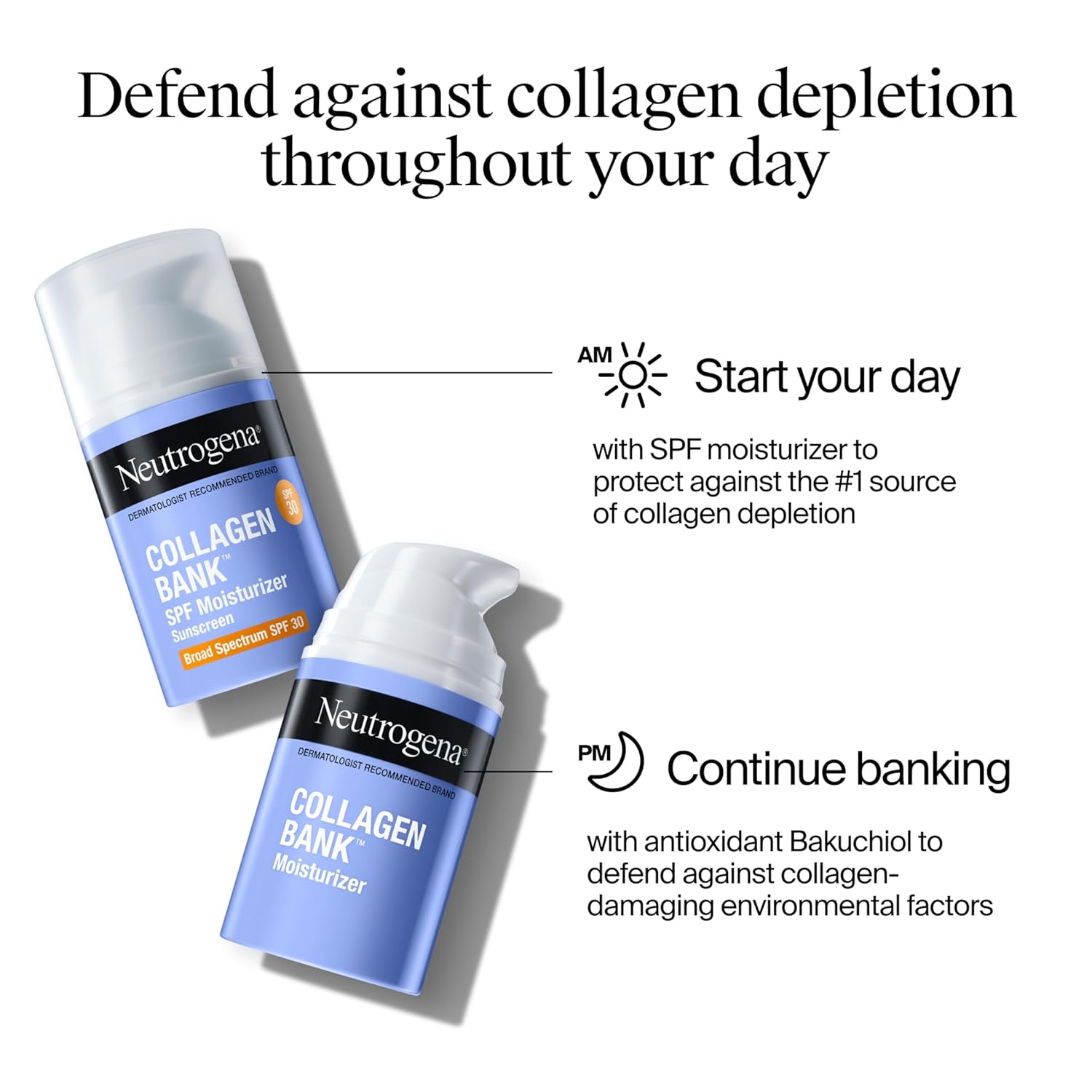 Collagen Bank™ Anti-Aging Face & Neck Cream with Bakuchiol | Daily Collagen-Boosting Moisturizer for Firm, Plump & Youthful Skin | Wrinkle Care Face Lotion | 2 Fl. Oz