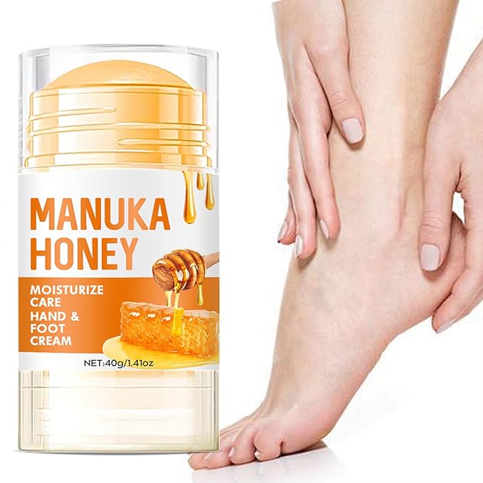 60% Urea Cream - Manuka Honey Foot Hand Cream Stick for Dry & Cracked Feet Elbows Knees Heels Hands, Hydrates & Nourish Foot Care for Softening and Moisturizing, Removing Calloused Skin