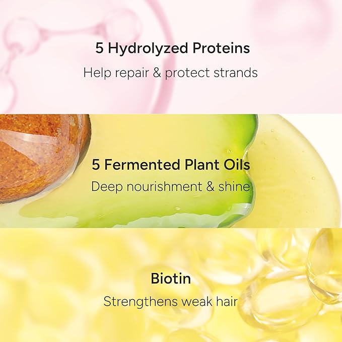 Hair Treatment Mask – Strengthening Protein & Peptide Repair & Conditioner for Damaged Hair – Argan Oil, Niacinamide & Centella – Paraben Free – Hinoki Bloom, 250g / 8.81 fl oz