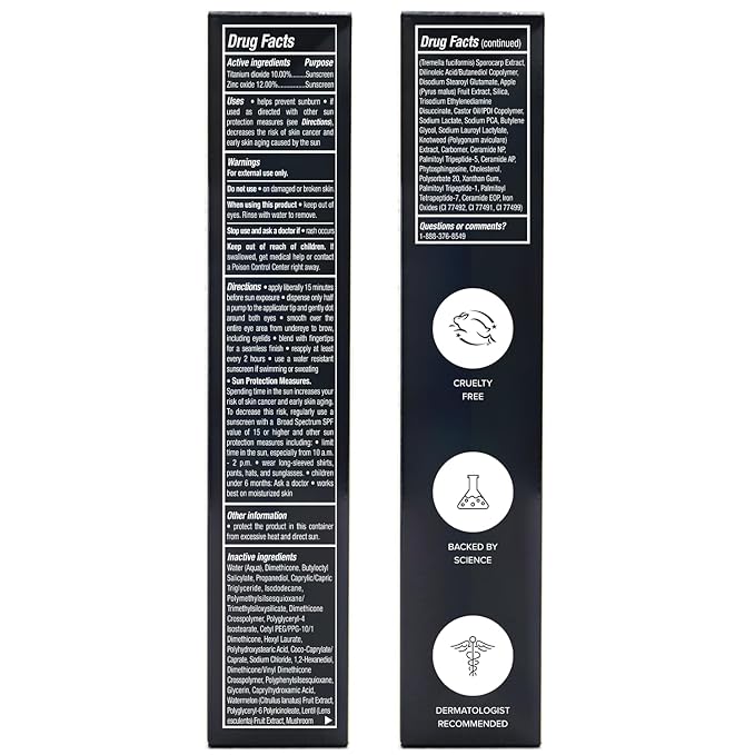 DRMTLGY Luminous Tinted Under Eye Cream Color Corrector SPF 41 for Dark Circles, Anti-Aging, Hydrating Eye Serum with Peach Undertone, Fair