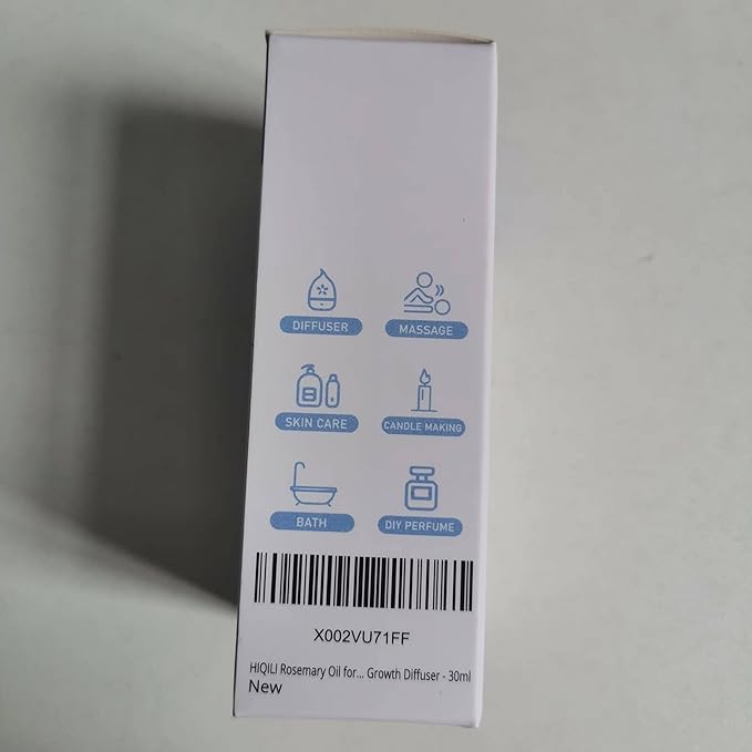 HIQILI Rosemary Essential Oil, Add to Shampoo & Conditioner, 100% Pure & Natural - 1 FI Oz