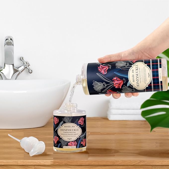 Foaming Hand Soap Refill, Honeysuckle, Gentle & Moisturizing Formula, 1 L/ 33.8 FL OZ