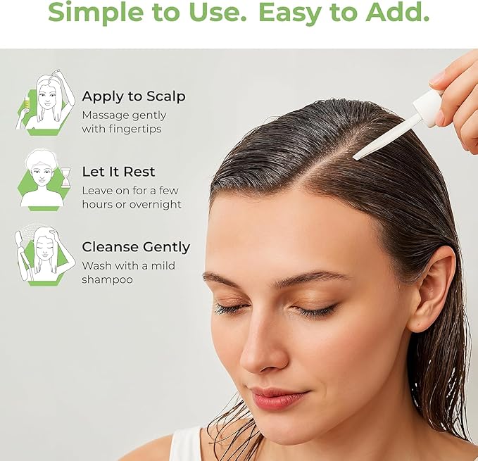 Rosemary, Mint & Biotin Fortifying Hair Oil | Stimulates Hair Growth & Strengthens Follicles| Essential Oils for Healthy Scalp | Fast-Absorbing, Silicone-Free | 2 fl oz (59ml)