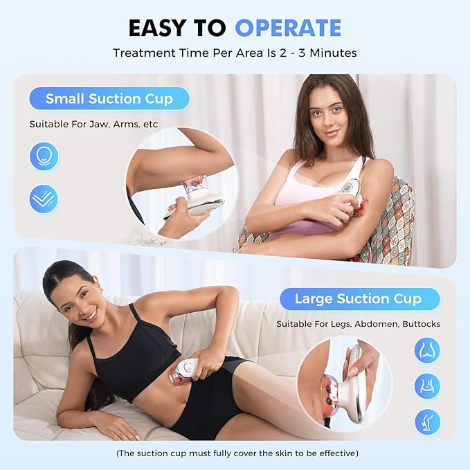 REDLOOK 3-in-1 Body Sculptor - Body Sculpting Massager for Stomach, Arms, Legs, & Love Handles - Anti Cellulite Massage Tool, Cellulite Remover, Lymph Drainage Machine, & Skin Tightening Device.