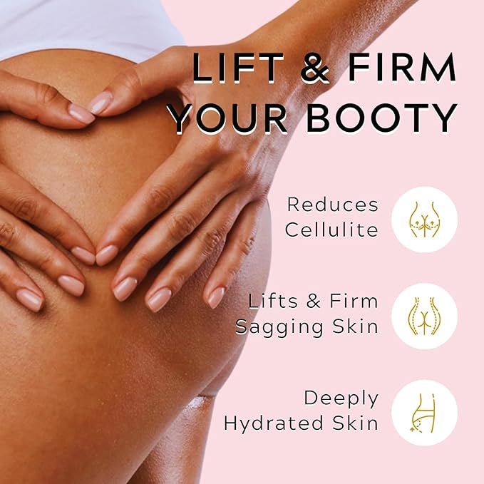 Butt Tight Lift Cream - Cellulite Cream Visibly Firm and Smooth Skin, Reduces the Appearance of Cellulite, Lift & Firm Moisturizing, Reduce Loose and Crepey Skin 100 ml