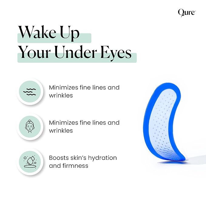 Qure Skincare MicroInfusion Targeted Patches - 8 Pairs of Targeted Under Eye Patches Formulated for Fine Lines & Wrinkles - Retinol, Caffeine, Niacinamide & Peptides - Dissolvable for Overnight Use