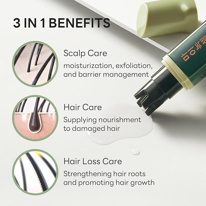 Scalp Intensive Hair Growth Serum｜Biotin & Panthenol Leave-In Ampoule for Hair Loss, Thinning Hair, Scalp Hydration & Strengthening｜Korean Hair Care (2.02 fl oz)