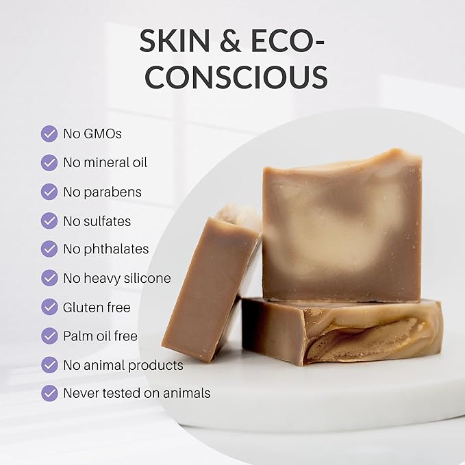 Handcraft Cold-Process Soap Bar, Sandalwood & Vanilla Scent (1 pack,) Handmade Body and Face Soap For Men And Women, Vegan, Cruelty Free, Made in USA, 4.2oz - Fresh Collection