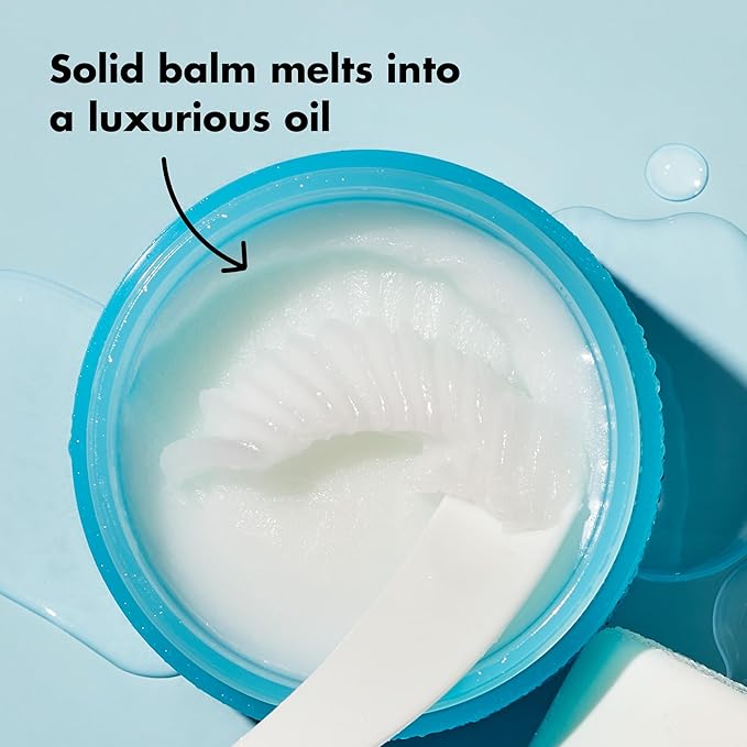 e.l.f. SKIN Mini Holy Hydration! Makeup Melting Cleansing Balm, Face Cleanser & Makeup Remover, Infused with Hyaluronic Acid to Hydrate Skin, 0.45 Oz