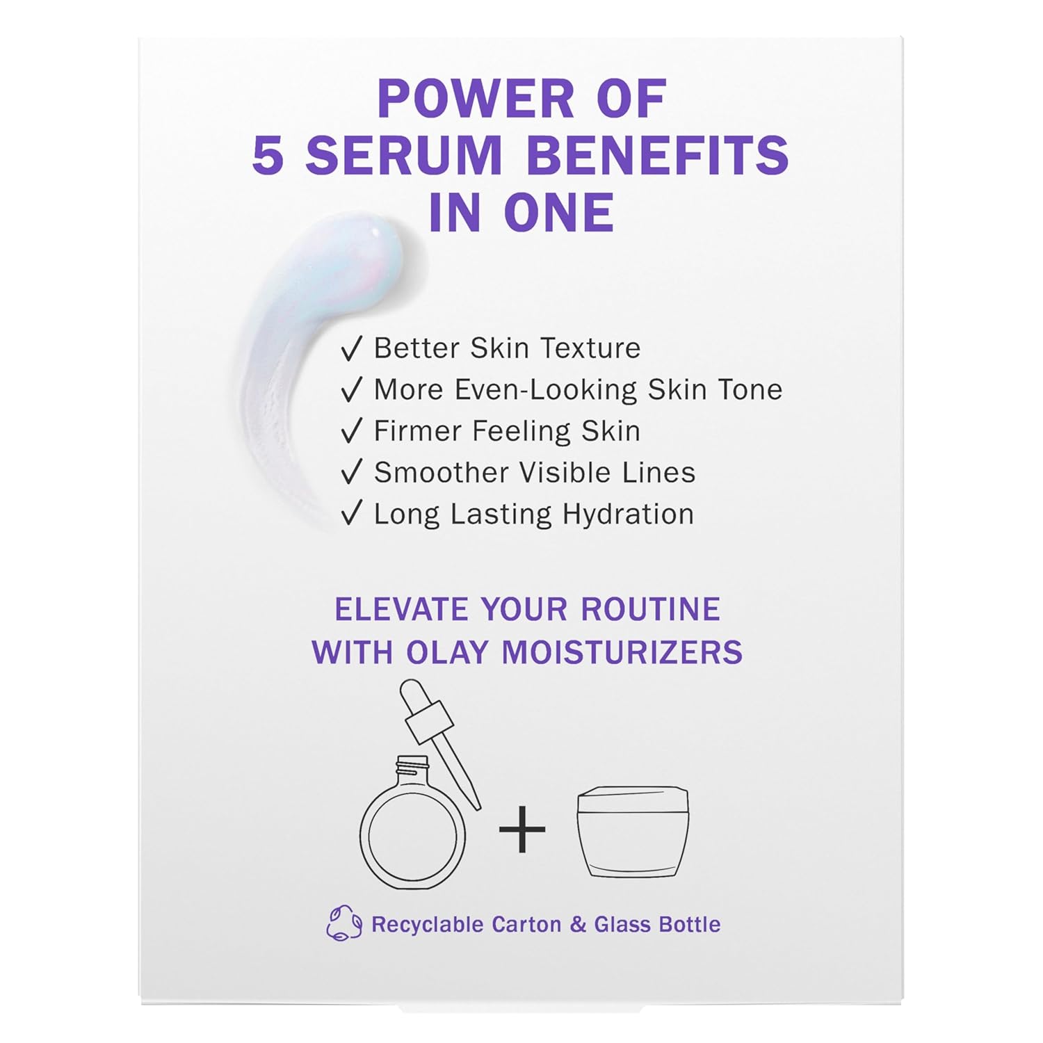 Super Serum with Niacinamide, Vitamin C & E, Collagen Peptide & AHA – 5-in-1 Anti-Aging Serum for Brightening, Hydrating, Smoothing, Firming & Even Skin Tone, 1.7 oz