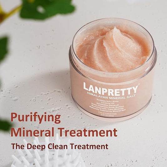 Scalp Scrub & Exfoliator with Mineral Salt | Deep Cleansing & Oil Control | Flake-Free Scalp Treatment for Itch Relief & Smoother Hair | 8.82 oz