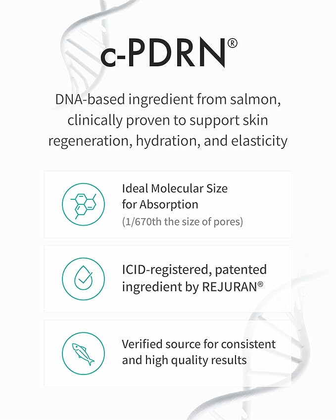REJURAN® Turnover Cream Enhanced, DOT™ c-PDRN® - Salmon DNA PDRN Face Moisturizer for Regeneration, Deep Hydration, Collagen Boosting, and Glow-Enhancing Skin. Korean Skin Care (1.69 fl oz)