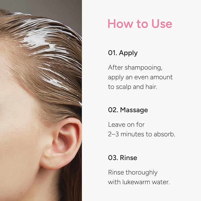 Scented Repair Treatment Mask – Protein-Enriched Deep Repair for Damaged Hair – 17 Amino Acids, Botanical Oils, Shea Butter & Ceramide – Korean Hair Conditioner, Baby Musk, 100 ml / 3.4 fl oz