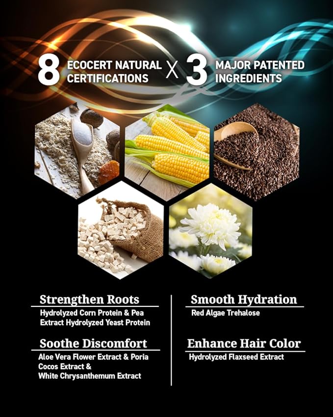 Dr's Formula Age-Defying Hair Serum, Delays & Reduces Signs of Aging Gray Hair, Revitalizes Scalp, Softens Keratin, Adds Volume & Deepens Hair Color, 5.29 fl oz