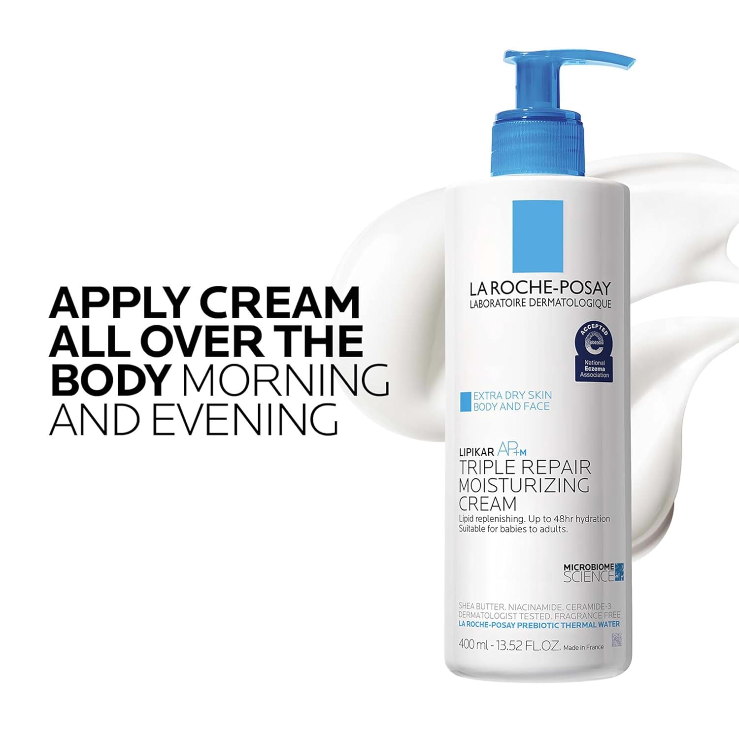 💧 La Roche-Posay Lipikar AP+ Triple Repair Moisturizing Cream – Face & Body Lotion for Dry, Sensitive Skin with Shea Butter & Niacinamide