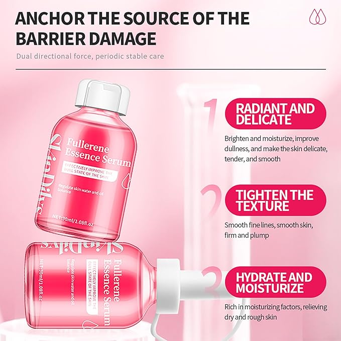 Australia Fullerene Face Serum 30ml / Anti-aging, Brighten Skin, Reduce Free Radical Damage to Skin, Hydrate Deeply, Improve Fine Lines, Strengthen Skin Barrier for a Radiant, Youthful Glow