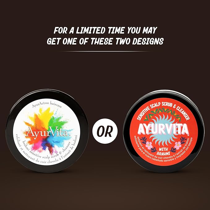 Brahmi Scrub & Cleanser – Deep Exfoliation & Cleansing – Best for Hair Care & Hair Growth - Instant Relief for Irritated Scalps – Restorating Ayurvedic Hair Exfoliator for Men & Women - 6.7oz