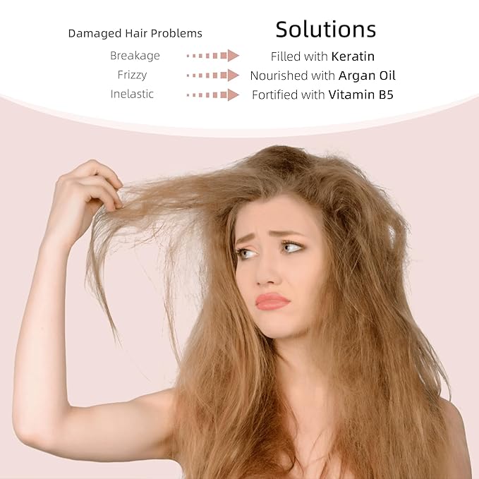 ALFHEIM Argan+ Repairing Shampoo | Argan Oil & Keratin for Dry, Damaged & Brittle Hair | Hydrating & Strengthening Sulfate-Free Shampoo | Color-Safe & Frizz Control | 10.7 fl oz