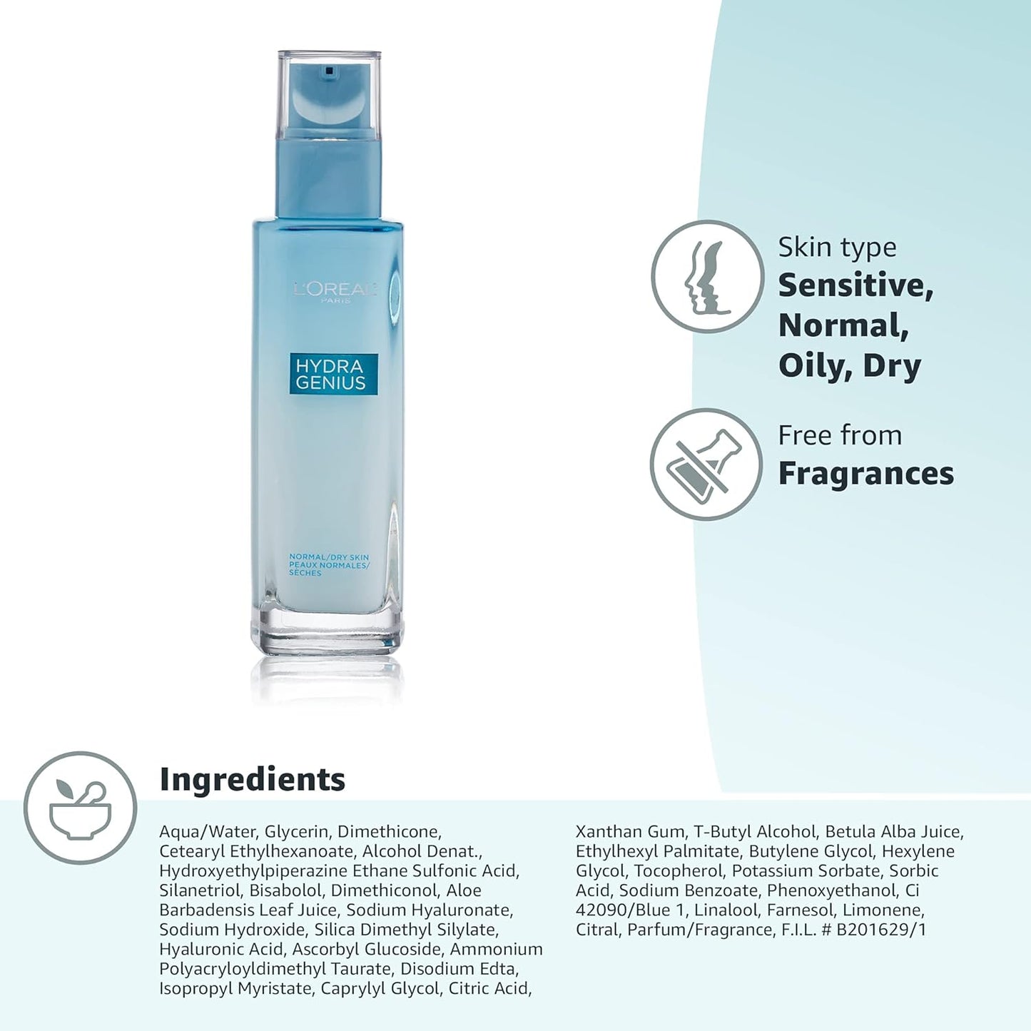 Hydra Genius Daily Liquid Face Moisturizer with Hyaluronic Acid