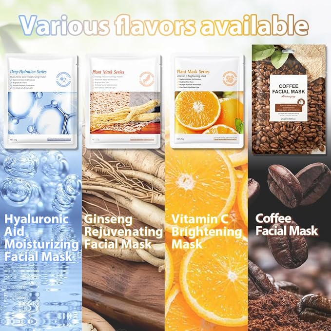 evpct 12Pack Kids Face Masks for Kids Girls Spa, Girls Kids Facial Spa Day Slumber Sleepover Birthday Party Favors Supplies Kit for Girl, Kid Friendly Facial Face Sheet Masks Bulk Skincare for Kid, B1