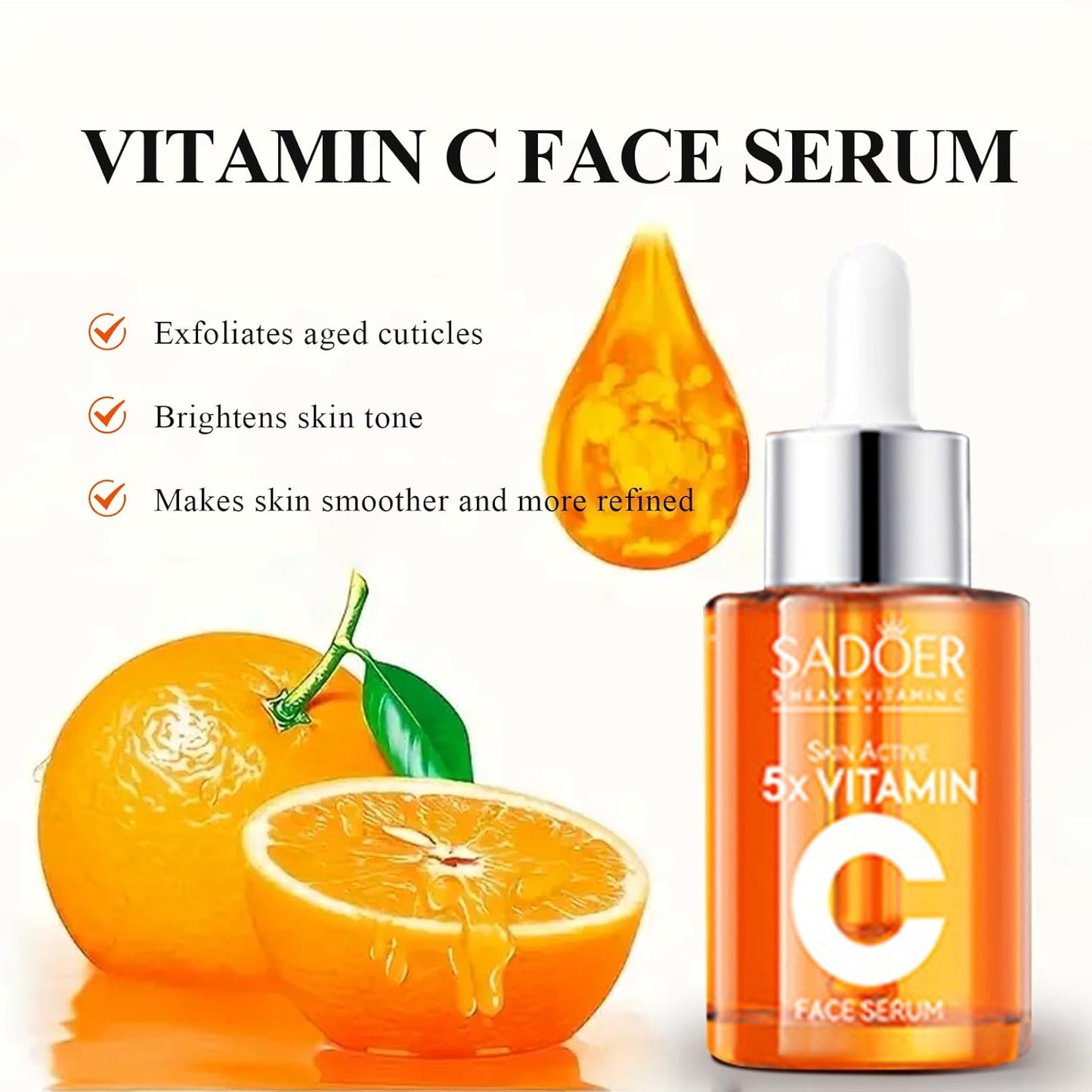 Vitamin C Skincare Set – Cleanser, Toner, Serum & Creams (Travel Size)