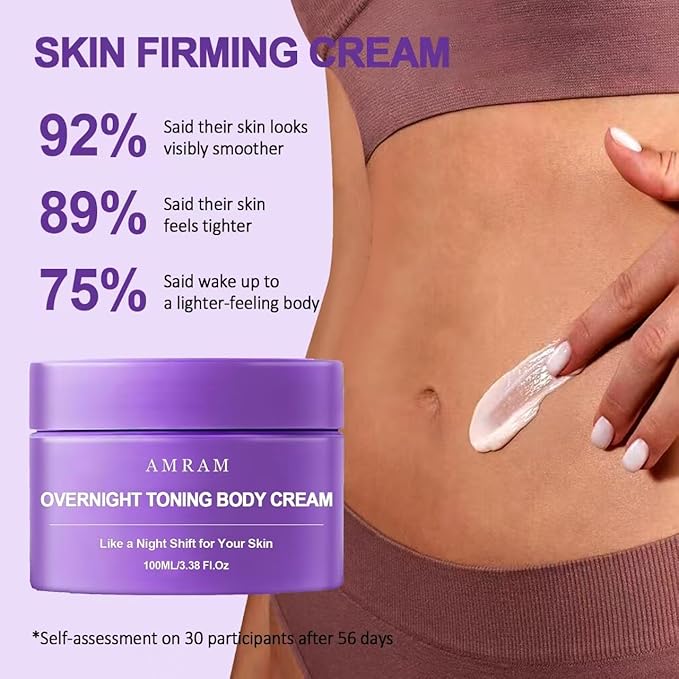 AMRAM Overnight Toning Whip, Skin Tightening, Body Firming Whip That Works While You Sleep, Firming Cream For Loose Skin On The Body(1PCS)