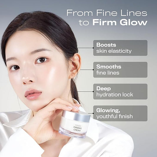 Anti-Aging Skin Tightening Face Moisturizer with Vegan Collagen, Hyaluronic Acid, and Niacinamide - Korean Skincare for Fine Lines and Wrinkels, 2 Fl Oz