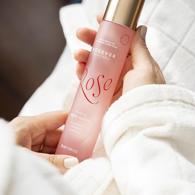 Pure Rose Water Face Mist – Hydrating, Refreshing, Cleansing with Damascena Rose – Natural, Alcohol-Free, Vegan – for All Skin Types, 4.05 oz (120 ml)