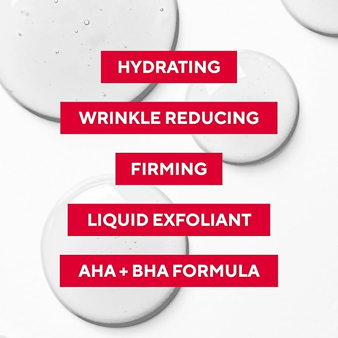 Mirabella All In One Clarifying Serum Micro Peel for Anti Aging - Hydrating 7% Glycolic Acid & 8.8% Lactic Acid Serum Face Peel with AHA BHA Exfoliant, 1 Oz