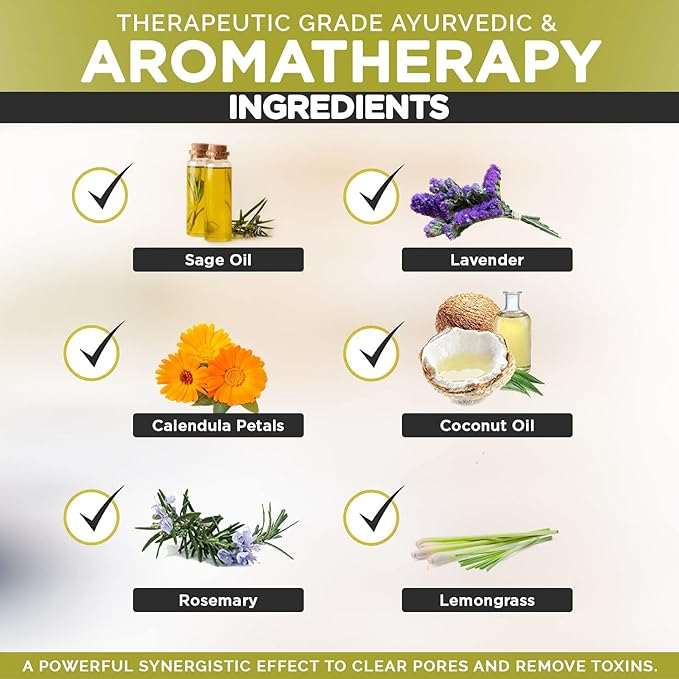 iHeart Fresh Soap Sage and Wild Herb - Long Lasting Rich Creamy Moisturizing Lather - Face & Body Wash for Men and Women - Large 6 Ounce