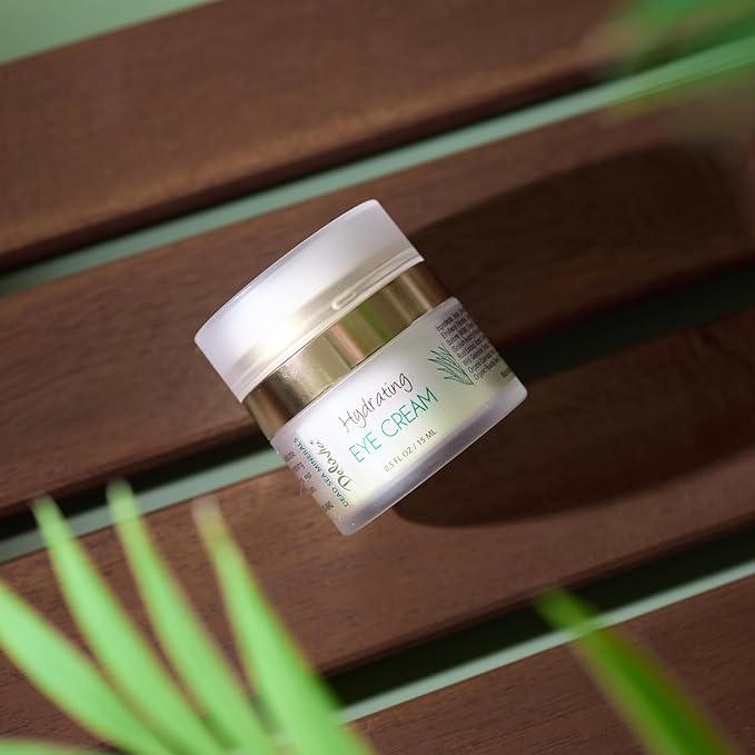 Deluvia Eye Cream Moisturizer, Under Eye and Around Eye Hydrating Eye Cream, Organic Aloe Vera, Vitamin E, Rosehip Seed Oil for Dry Skin and Wrinkles.(.5 Oz)