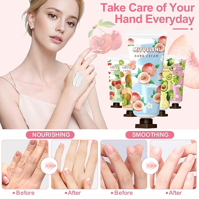 30 Pack Hand Cream Gift Set, Natural Plant Scents, Moisturizing Hand Lotion Travel Size, Gifts for Women, Birthday, Mother's Day, Valentine's Day, Christmas, Thank You Gifts