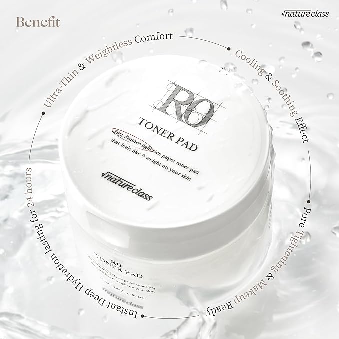 R0 Rice Toner Pads |Seamless Cellulose Gel | Zero Irritation Hydration | Rice-Peptide Complex for Soothing,Nourishing | Vegan & Biodegradable | Korean Skincare | 80 Pads