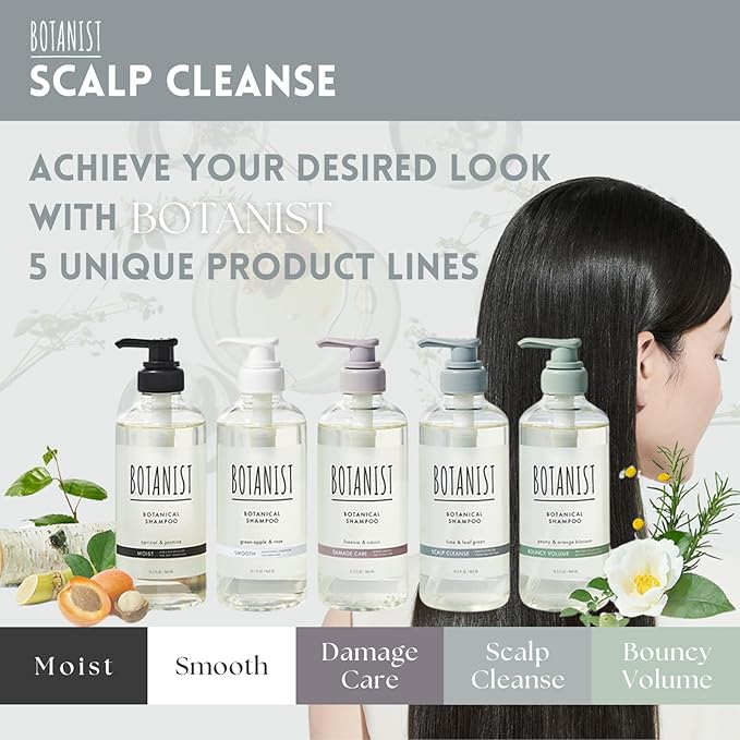 Botanist Keratin Hair Treatment for Women & Men, Itchy Scalp Treatment by Shea Butter, Glycerin, Vitamin E & Lecithin, Organic Conditioner by Japan, Sulfate Free, GRAPEFRUIT & SAGE, 16.2 Fl Oz