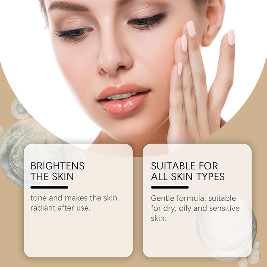 Dual Action Facial Peeling Set - Rice Water & Black Rice Exfoliating Ampoules for Gentle Skin Renewal, Non-Irritating Texture Refiner (2 x 100ml)