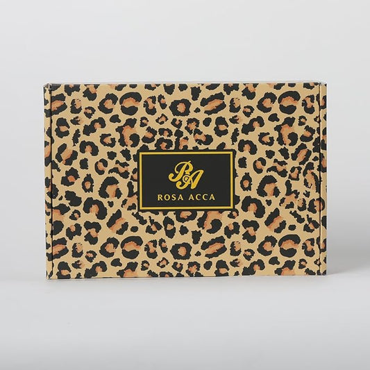 Leopard 32 Pcs Facial Skin Care Set, Spa & Self-Care Gifts, Bath and Body Gifts for Women, Lip Oil, Face Sheet Mask, Bath Oil, Hyaluronic Acid, Birthday, Christmas, Valentines