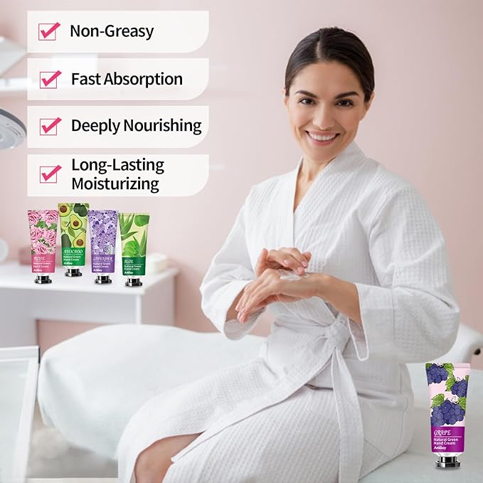 12 Pack Hand Cream for Dry Cracked Hands,Stocking Stuffers for Women,Bridesmaid Gifts,Small Gifts;Gifts for Women,Nurse Gifts,Teacher Appreciation Gifts,Natural Hand Lotion Travel Size