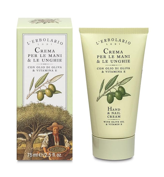 L'Erbolario Hand and Nail Cream - Moisturizing Hand Lotion for Women and Men with Shea Butter - Hand Cream for Dry Hands and Fragile Nails - 2.5 oz