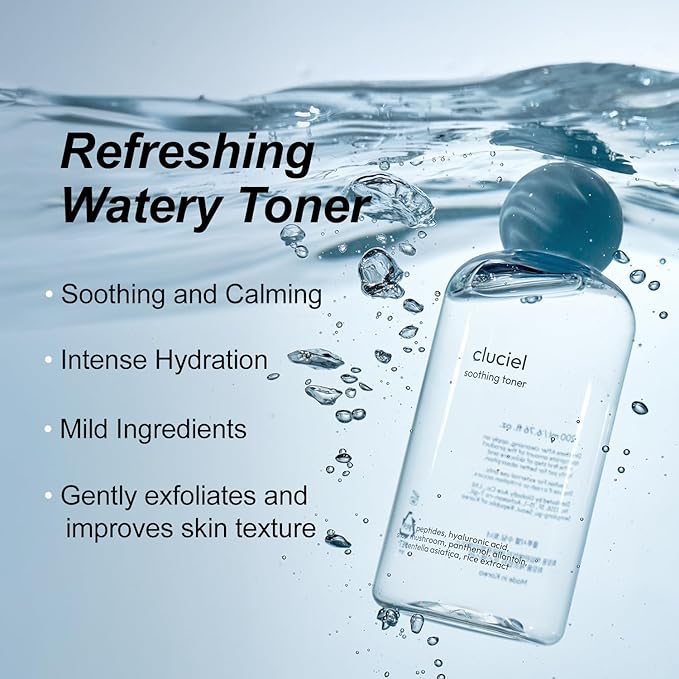 Soothing Toner I Soothing pH-Balanced Toner, Light-Weight, Calms Skin, Refreshing, Hydrating, Gentle Exfoliator, Cruelty Free (200ml / 6.76 fl.oz)