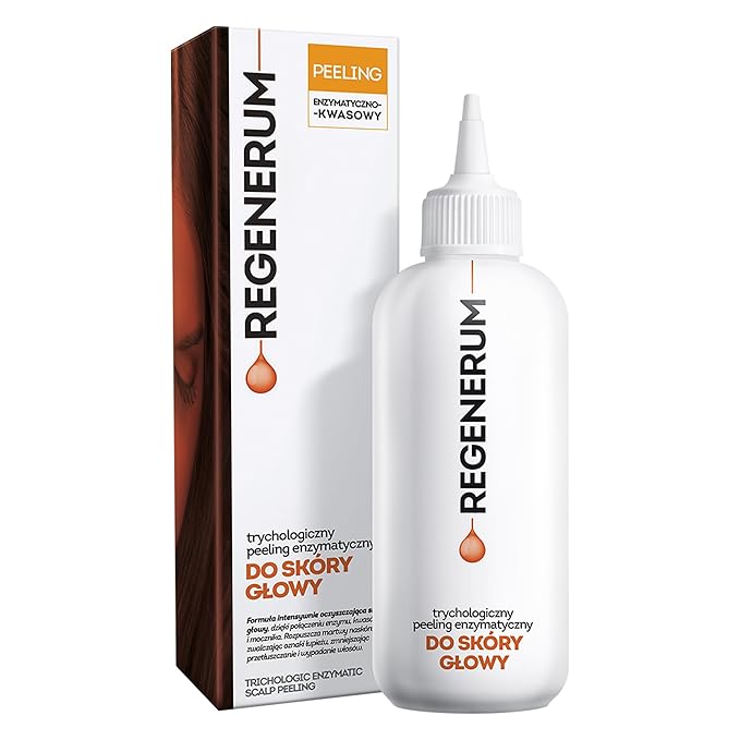 Regenerum - Trichology Line Enzymatic Scalp Peeling - Intensive Cleansing Formula with Bromelain, Acids, and Urea, Prevents hair Loss - 110ml