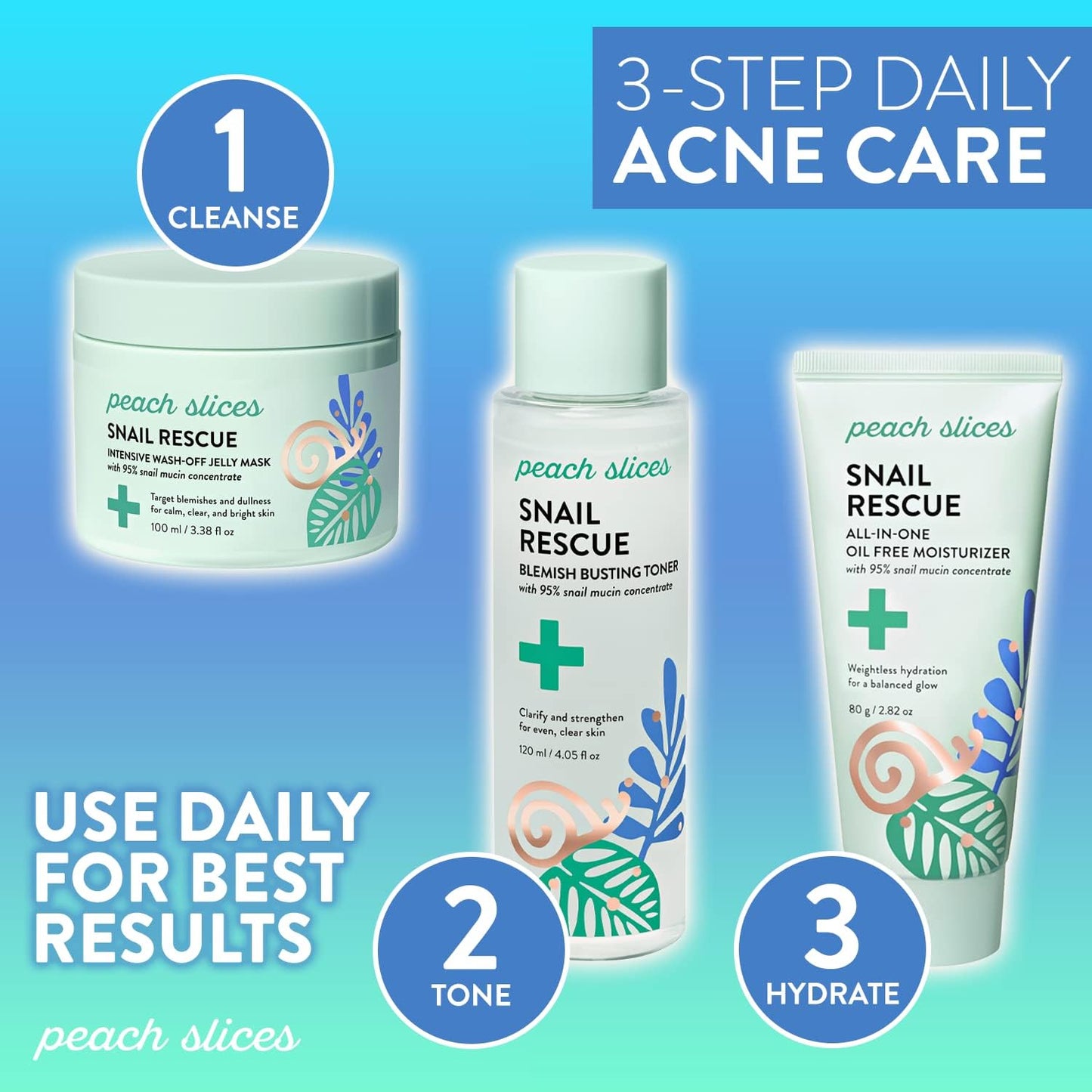 Snail Rescue Blemish Toner – 95% Snail Mucin, 4.05 oz 🐌✨