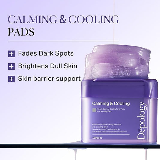 depology Blemish & Tone Toner Pads [Upgraded] – Helps Fade Dark Spots Facial Pads & Uneven Skin Tone with Lactic Acid, Bakuchiol & Centella, Daily Exfoliating for Sensitive Skin