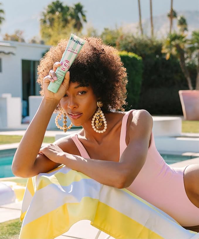 PoolBar SPF 50 Hydrating Mineral Body Sunscreen Cream for Women and Men Skin Care - Coconut Vanilla Scent Sun Care, Vegan and Water Resistant, Broad Spectrum Sunscreen, 130 ml (4.3 Fl. Oz) (Pack of 3)