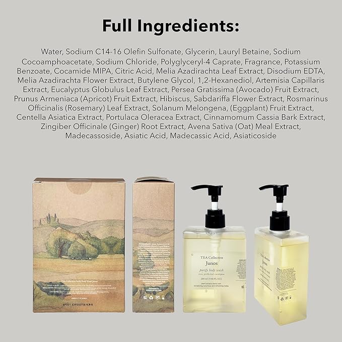 Junos Purify Body Wash | Yuzu, Perilla Leaf, Eucalyptus | 9.46 Fl Oz | Product of Korea