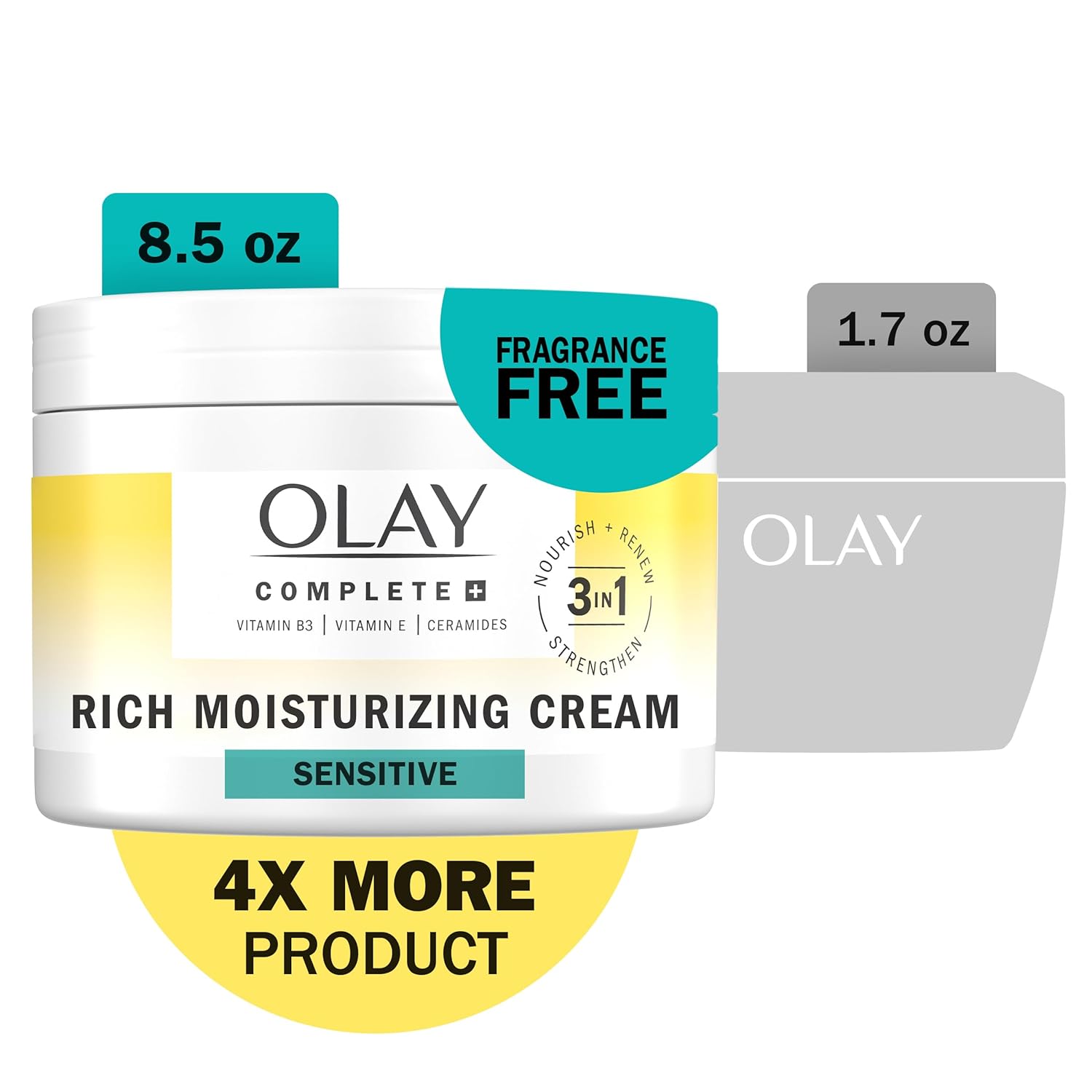 OLAY Complete+ Rich Moisturizing Cream – Hydrating & Nourishing Face Cream