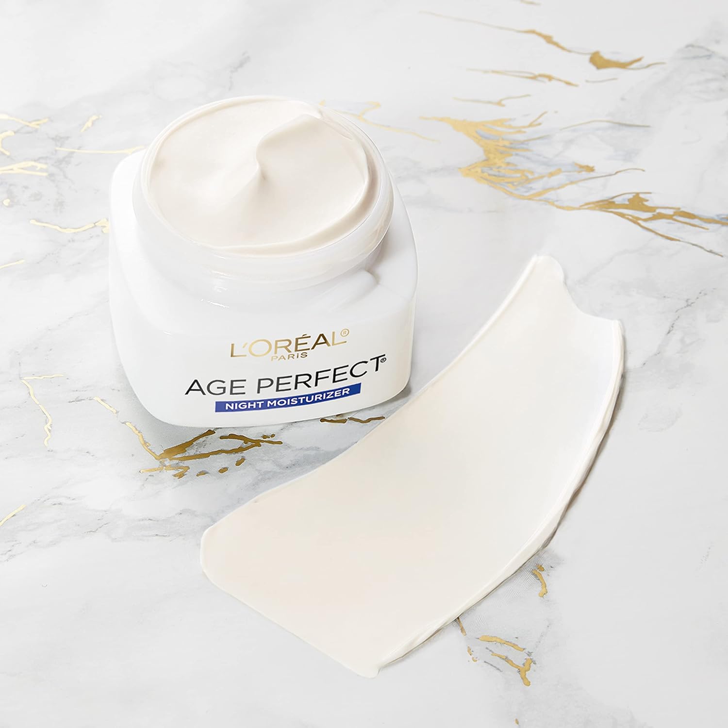 🌙 L'Oreal Paris Age Perfect Collagen Expert Night Cream – Anti-Aging & Anti-Wrinkle Moisturizer (2.5 oz)