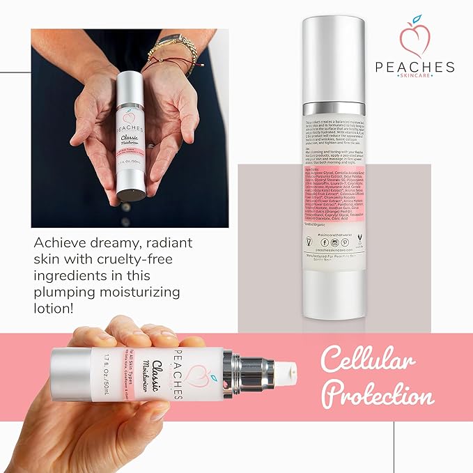 Hydrating Vegan Moisturizer with Vitamin E, Gotu Kola, and Pineapple – Age-Defying Face Cream for All Skin Types – Classic Moisturizer (1.7 oz)