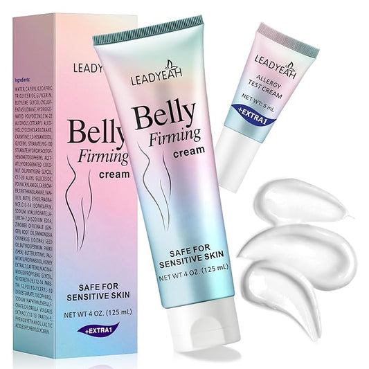 B Flat Belly Firming Cream - Moisturizing & Firming for Stomach, Body Lotion for Women and Men,Thighs and Butt 125 ML +5 ML